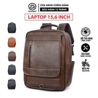 Balo Laptop Da DOHAGO Đa Năng Phong Cách Basic Phối Nắp Gập Cá Tính - BLD09