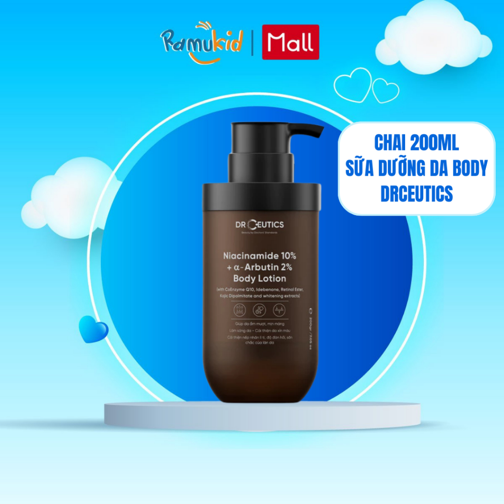Sữa Dưỡng Thể Trắng Da DrCeutics Body Lotion Healthy White 200ml
