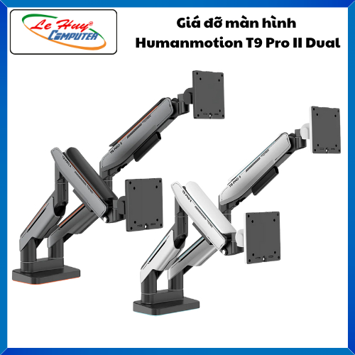 Giá Đỡ Màn Hình Máy Tính HumanMotion T9 Pro II Dual - Hàng Chính Hãng