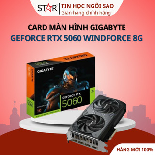  Card Màn Hình Gigabyte GeForce RTX 5060 WINDFORCE 8G  GV-N5060WF2-8GD  - Bảo hành 36 tháng 