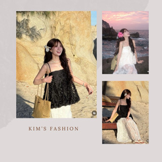 Áo hai dây babydoll voan hoa đi biển hai lớp bồng bềnh. Áo 2 dây chất liệu voan có 2 màu siêu đẹp