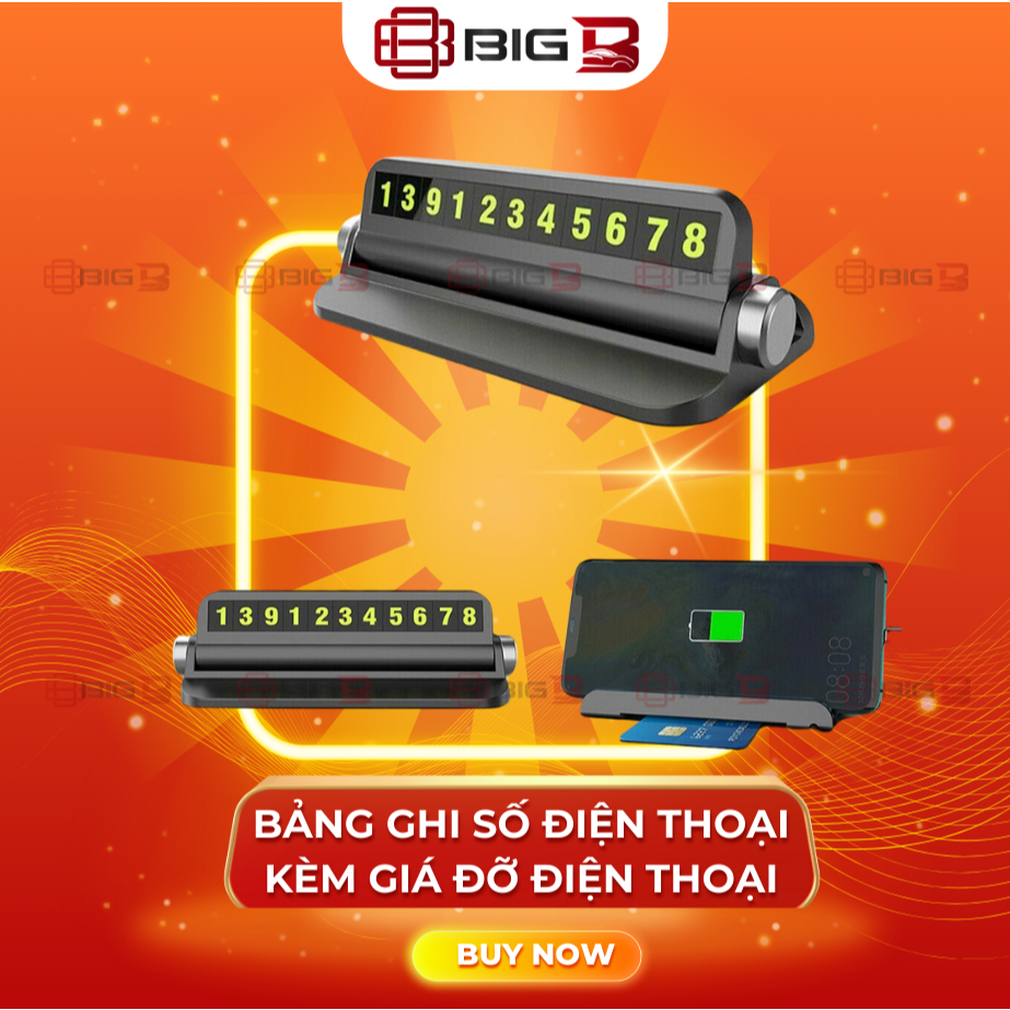 Bảng ghi số điện thoại kèm giá đỡ điện thoại B002 BIG B STORE