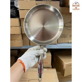Chảo thành cao Oyatton size 18cm chất liệu inox 316 cao cấp, sáng bóng chống dính khi chiên rán oyt318