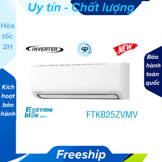 [Freeship + Nhận lắp đặt ở HN] Điều hòa Daikin 9000 BTU 1 chiều inverter FTKB25ZVMV