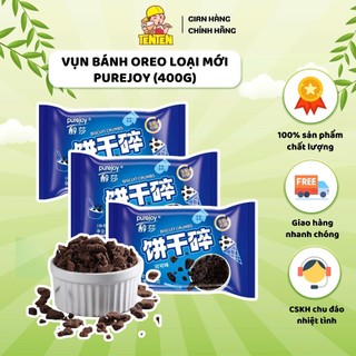  TenTen Food - Vụn Bánh Quy Oreo Loại Mới Purejoy  400g  - Vị Socola Thơm Ngon 