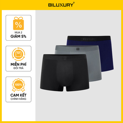 [T8_ĐỒNG GIÁ 249K] Combo 3 Quần Sịp Đùi Nam Boxer Ngẫu Nhiên Quần Lót Nam Biluxury Thoáng Khí (Không hỗ trợ đổi hàng)