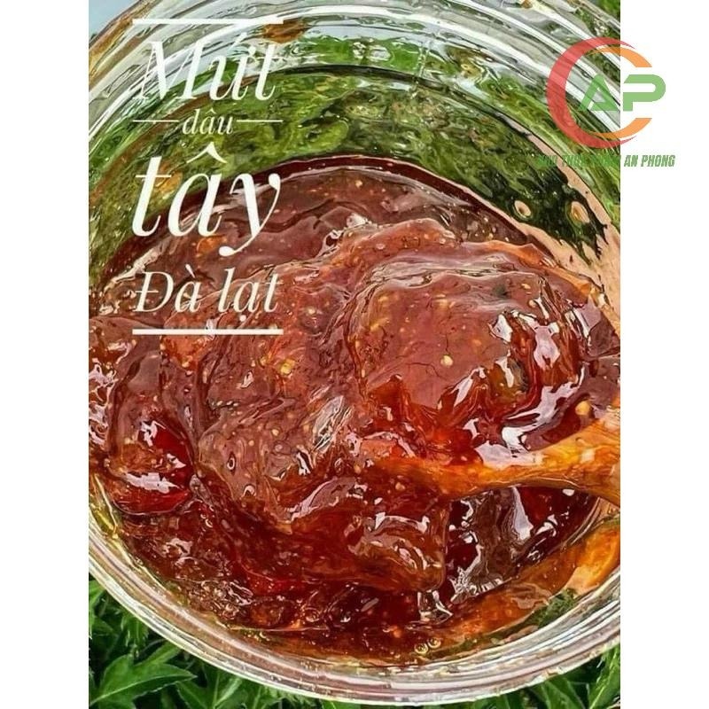 Hủ 1kg MỨT DÂU TÂY ĐÀ LẠT siêu ngon