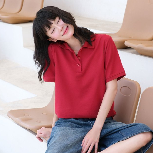 Áo polo nữ GILLEE (nhiều màu) trơn tay ngắn basic form rộng mang phong cách Hàn Quốc cotton thoáng mát FAP078 | BigBuy360 - bigbuy360.vn