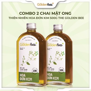 Combo 2 Chai Mật ong rừng hoa Đơn Kim The Golden Bee 500g, Mật ong nguyên chất Vị Ngọt Thanh