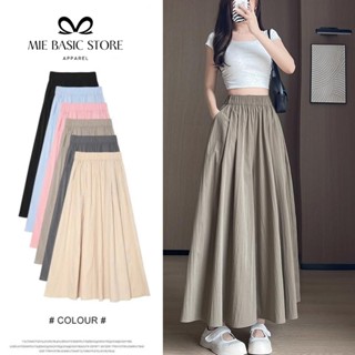  Quần giả váy chất gió nhăn mềm big size dáng dài màu nâu đất đen hồng xanh ghi be mặc đi học đi làm đi biển  QG101  