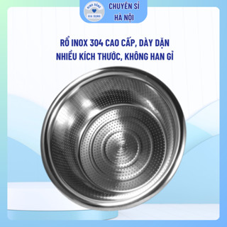  Rổ inox 304 cao cấp an toàn tuyệt đối cho sức khỏe rá vo gạo 
