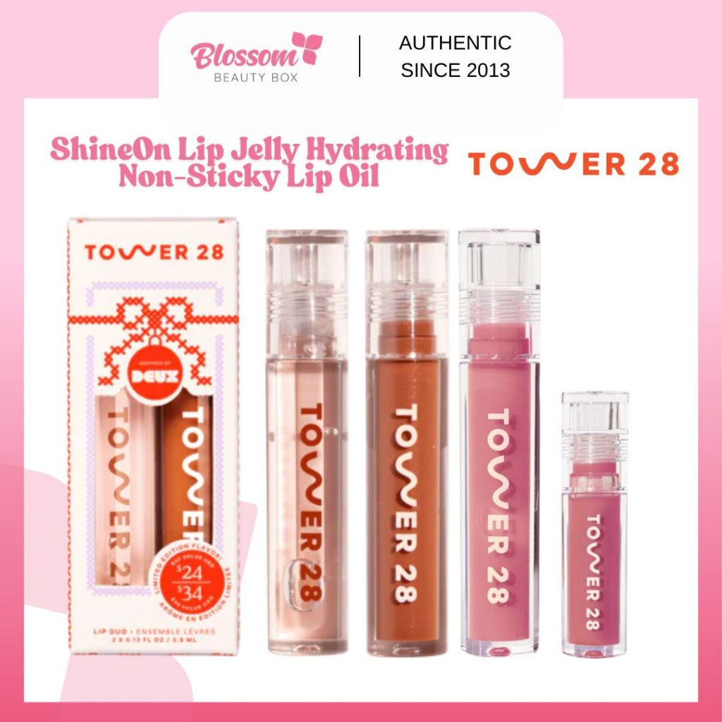 Son Bóng Dưỡng Tower 28 ShineOn Lip Jelly Non-Sticky Gloss Mini 1.3ml