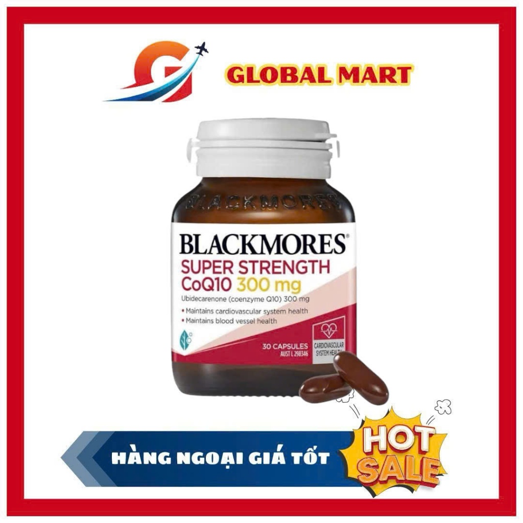 Viên uống bổ tim Q10 BLACKMORES hàm lượng 300mg 30 viên