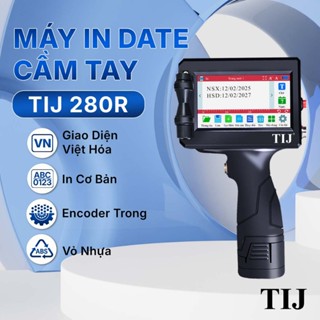  Máy In Date Cầm Tay TIJ 280R  Đã Có mực  - In Hạn sử dụng Date Code Giao Diện Việt Hóa 