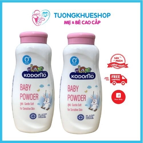 Phấn dưỡng ẩm Kodomo Gentle soft 160g Phấn em bé NK Thái Lan