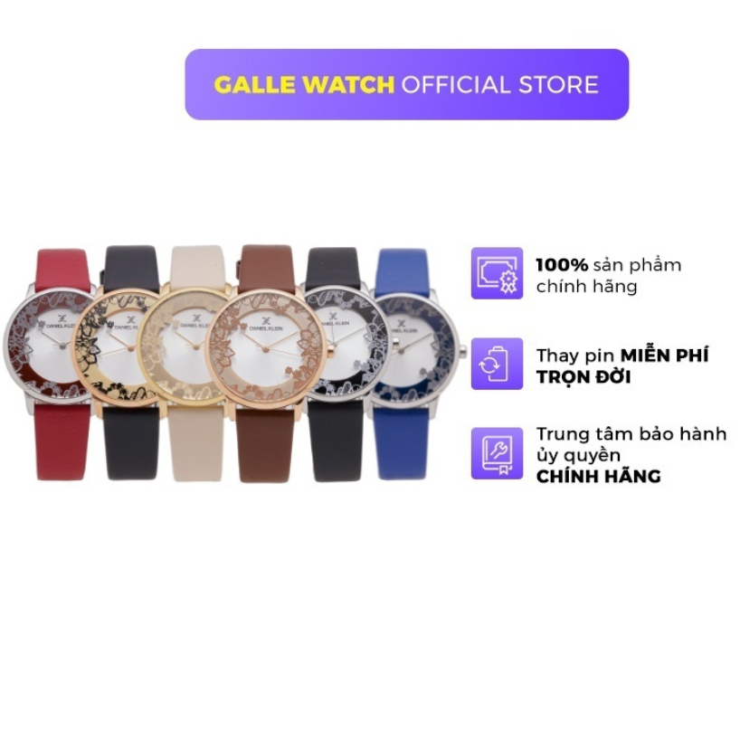 Đồng hồ nữ Daniel Klein Watch DK.1.12552 máy pin, kính cứng chống xước, chống nước, dây thép đeo tay