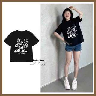 FLOWER SPECIAL - Áo thun Babytee, áo Oversize chất cotton dày dặn, thoáng mát 22.tatuss
