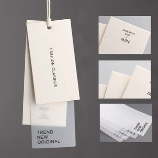  Combo 100c Nhãn 3 chi tiết In Cotton + tặng kèm 100 dây treo cho mác quần áo sẵn  
