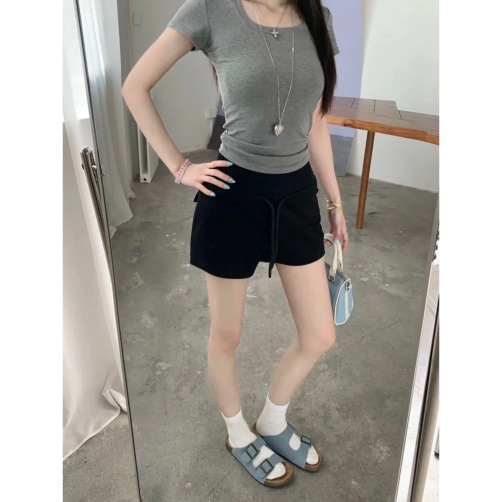 Combo 3 Quần short đùi cạp cao Dehood chất nỉ không nhăn không xù mềm mịn có túi có dây rút tôn V3 | BigBuy360 - bigbuy360.vn