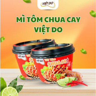 Thùng 12 Tô Mì Tôm Nước Chua Cay Việt Do Hương Vị Thơm Ngon Đậm Đà Hấp Dẫn 65g
