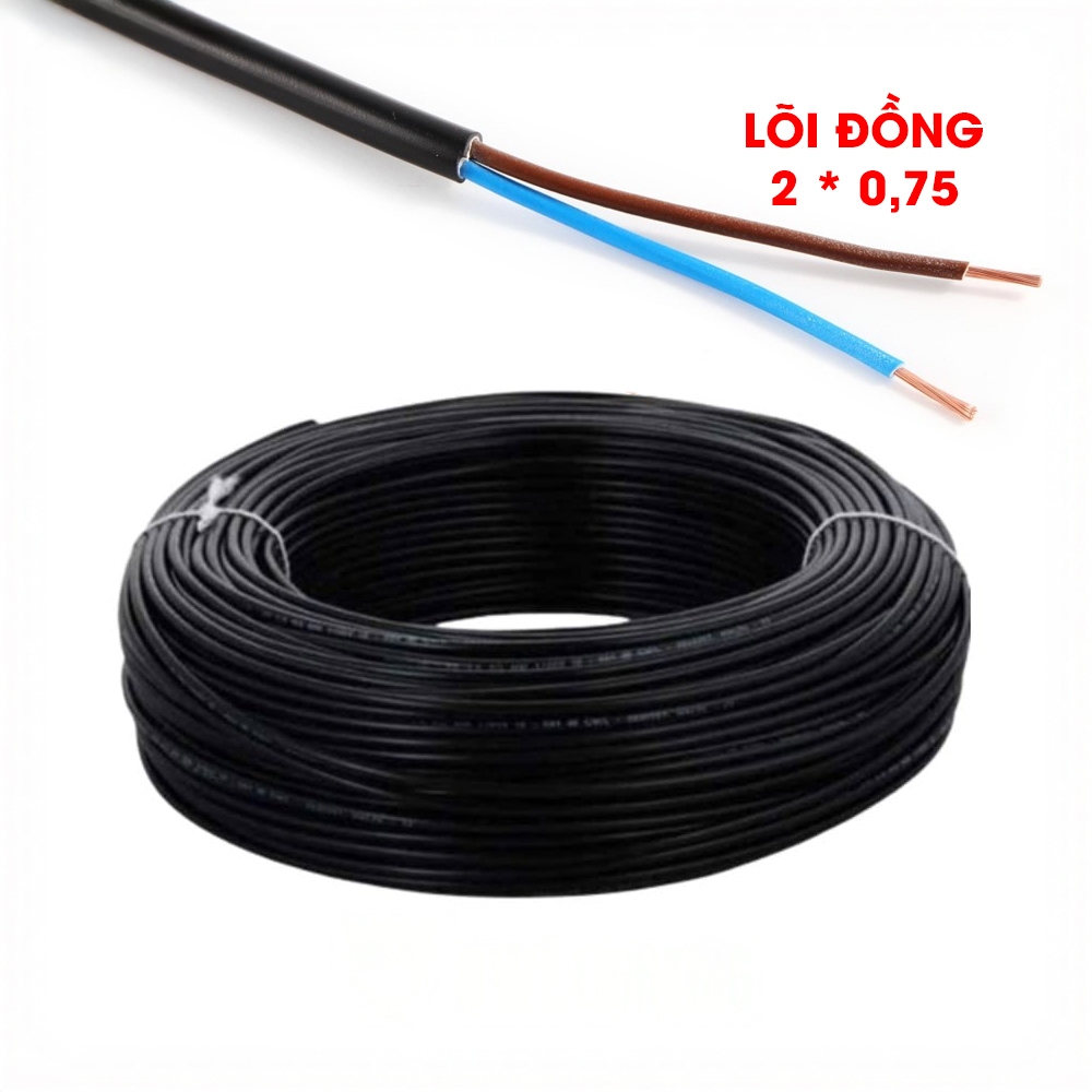 Combo 3 mét/ 5 mét Dây Điện lõi Đồng Dùng Cho Đèn Thả Trang Trí - Màu Đèn / Trắng | Đèn Toàn Lợi