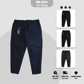 [BigSize] Quần Kaki Lưng Thun Ống Suông Nam BB-Boiz Form Bigsize 80kg - 135kg - Mã KDLT