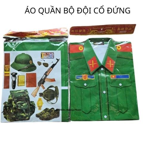 Quần áo bộ đội vàng mã cao cấp