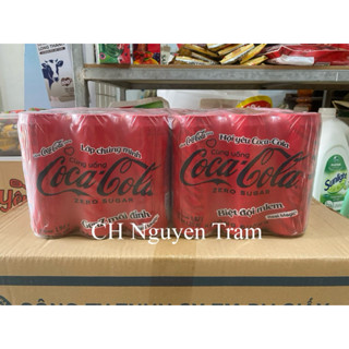  Thùng 24 lon nước ngọt Coca cola zero không đường 320ml date 11 2025 gói kỹ 