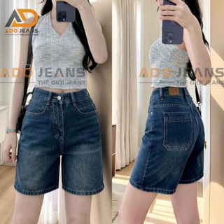 Quần short jean nữ lưng cao phối túi kiểu dễ thương-TÚI KIỂU