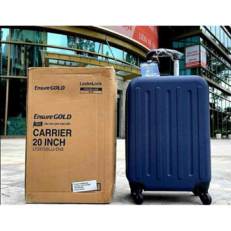 VALI LOCK AND LOCK CHÍNH HÃNG QUÀ TẶNG SỮA ENSURE 20Inch