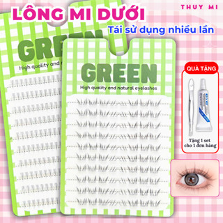 Lông Mi dưới tự nhiên siêu xinh tái sử dụng nhiều lần Thuỷ Mi GREEN (TẶNG 1 SET KEO NHÍP CHO 1 ĐƠN HÀNG)