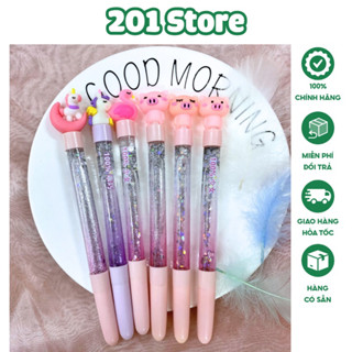 Bút Nhũ Chảy Nhiều Hình Dễ Thương, Bút Mực Đen Viết Trơn Đều