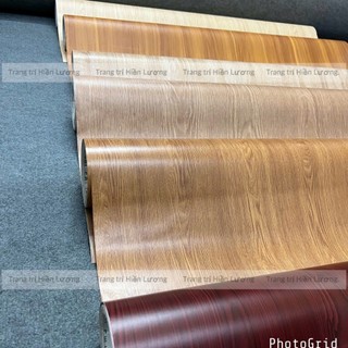 Giấy dán tường vân gỗ sẵn keo bóc dán khổ rộng 120cm và 60cm