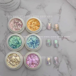 Set nhũ khổng tước Hàn Quốc - nhũ khổng tước trang trí móng cực xinh