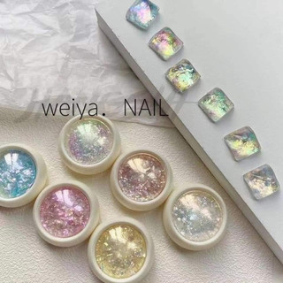 Set nhũ khổng tước Hàn Quốc - nhũ khổng tước trang trí móng cực xinh