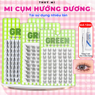 Mi Giả Cụm Tự Nhiên Douyin Tái Sử Dụng Nhiều Lần Thuỷ Mi GREEN (Tặng 1 keo nhíp cho 1 đơn hàng)