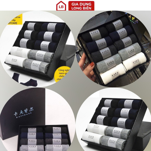 Hộp Tất Chống Thối Cổ Ngắn - Kháng Khuẩn, Thoáng Khí và Tiện Lợi