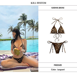 Bikini 2 mảnh sexy hoạ tiết da beo KARMA - KILL SYSTEM