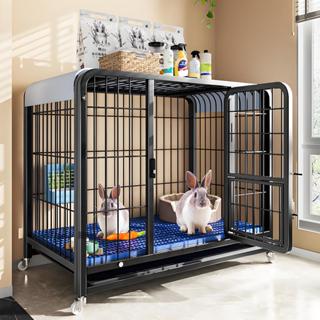 🐈Dogelsy🐕 Chuồng Chó Lồng Chó lồng hamster lồng thỏ Nan Ống Cao Cấp Có Bánh Xe Dễ Di Chuyển Nhà