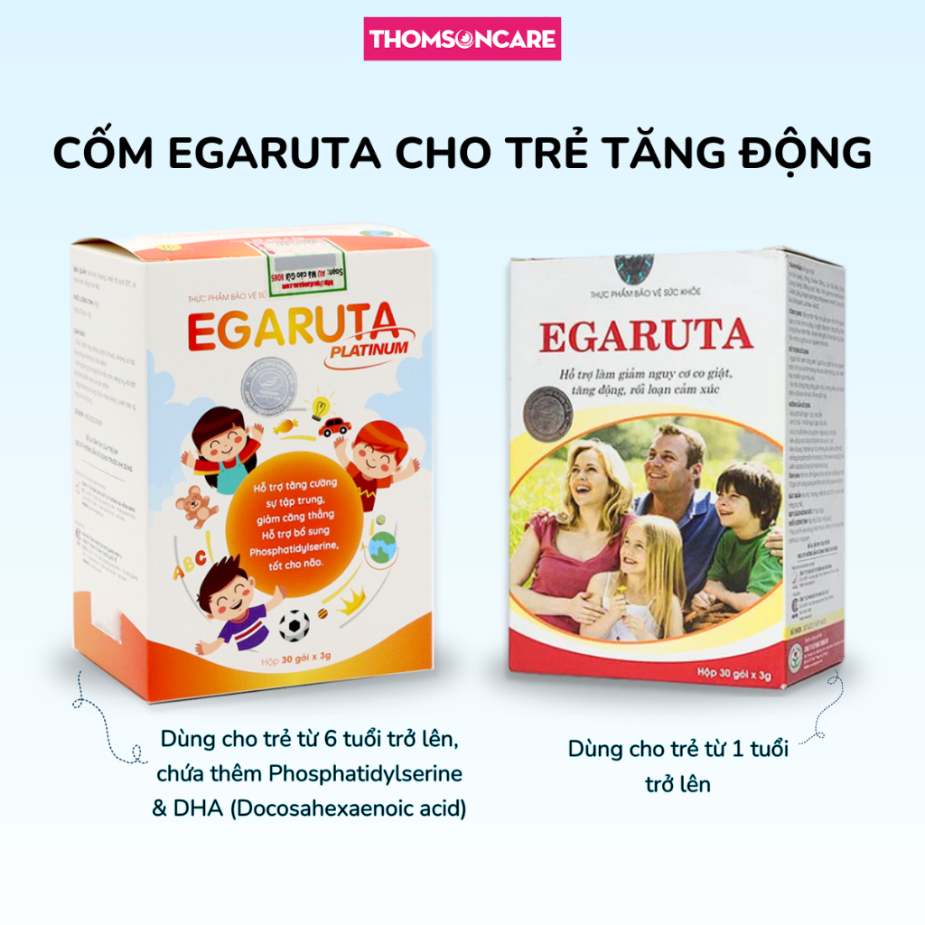 Egaruta cốm cho bé bị tăng động, co giật, giúp ngủ ngon, sâu giấc từ thảo dược