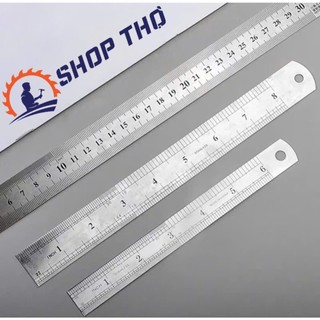 Set 2 cái thước thẳng, thước lá  MYTEC loại dày inox 20cm, 30cm , 50cm, 60cm, 100cm
