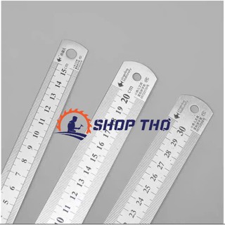 Set 2 cái thước thẳng, thước lá  MYTEC loại dày inox 20cm, 30cm , 50cm, 60cm, 100cm