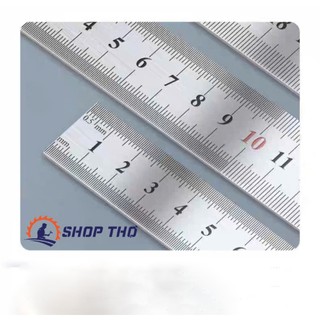 Set 2 cái thước thẳng, thước lá  MYTEC loại dày inox 20cm, 30cm , 50cm, 60cm, 100cm