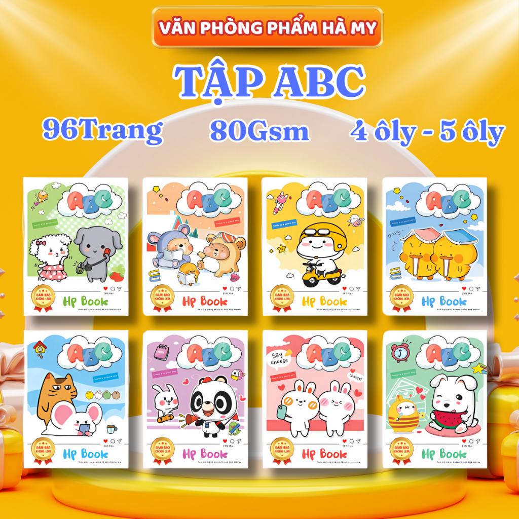 Combo 10 Quyển Tập Vở Học Sinh ABC 96 Trang Khổ A5 Giấy 80gsm Đảm Bảo Không Lem