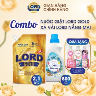 Combo Nước Giặt Và Nước Xả Vải LORD Hương Nước Hoa Đậm Đặc Sạch Khuẩn Lưu Hương Thơm Cực Lâu