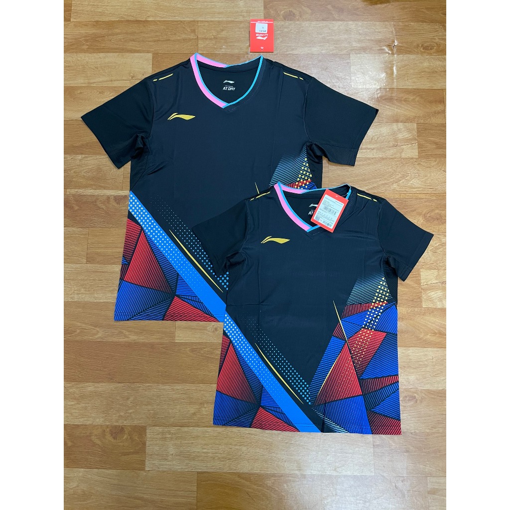 Áo cầu lông Lining 387 Đen (Nam,nữ)