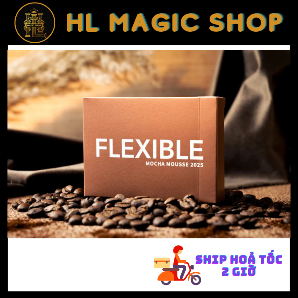 Bộ bài tây Flexible 2025 Mocha Mousse Playing Cards By TCC  - Chính Hãng