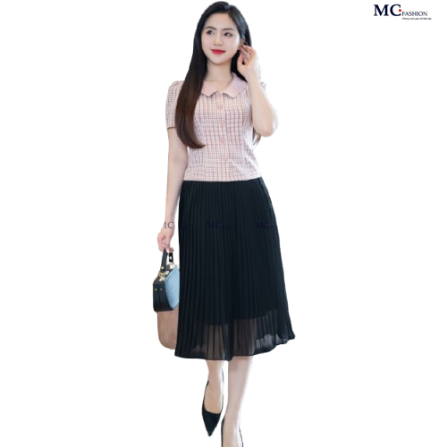 Chân váy nữ xếp ly Mc fashion CV108