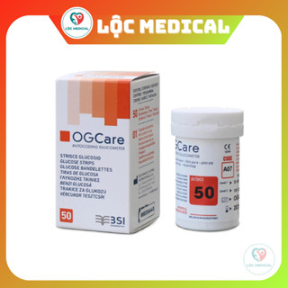 Hộp 25 hoặc 50 Que Thử Que Thử Đường Huyết OgCare