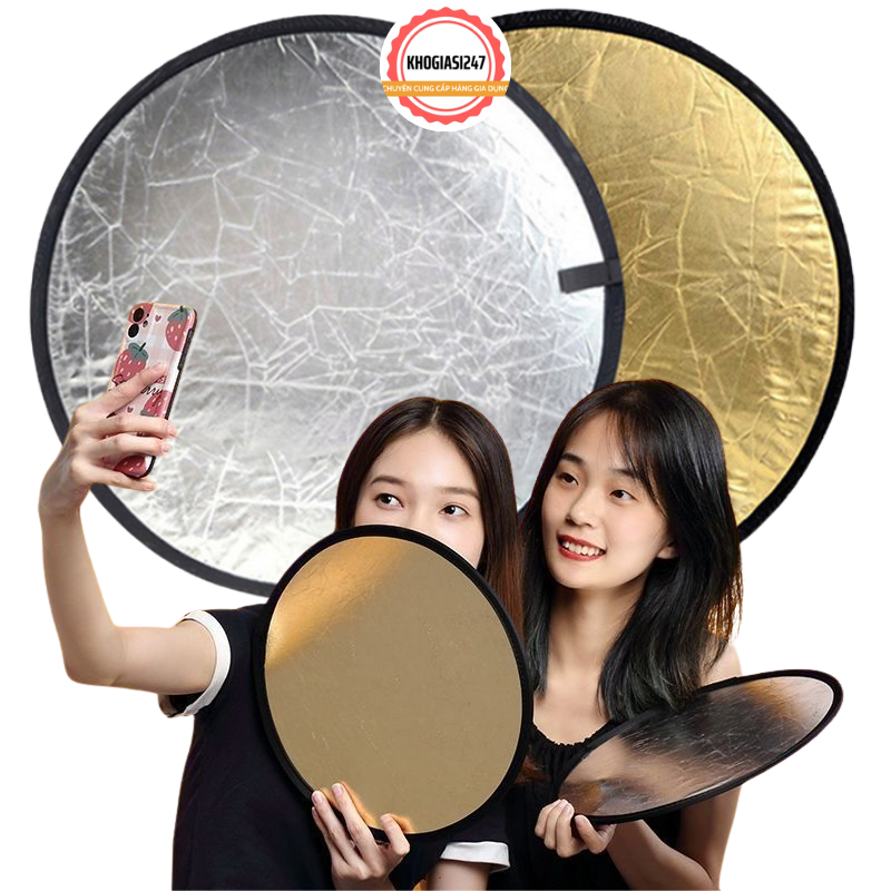 Tấm Hắt Sáng Phản Quang 2in1 Dùng Hỗ Trợ Quay Phim Chụp Ảnh Chuyên Dụng Nhỏ Gọn